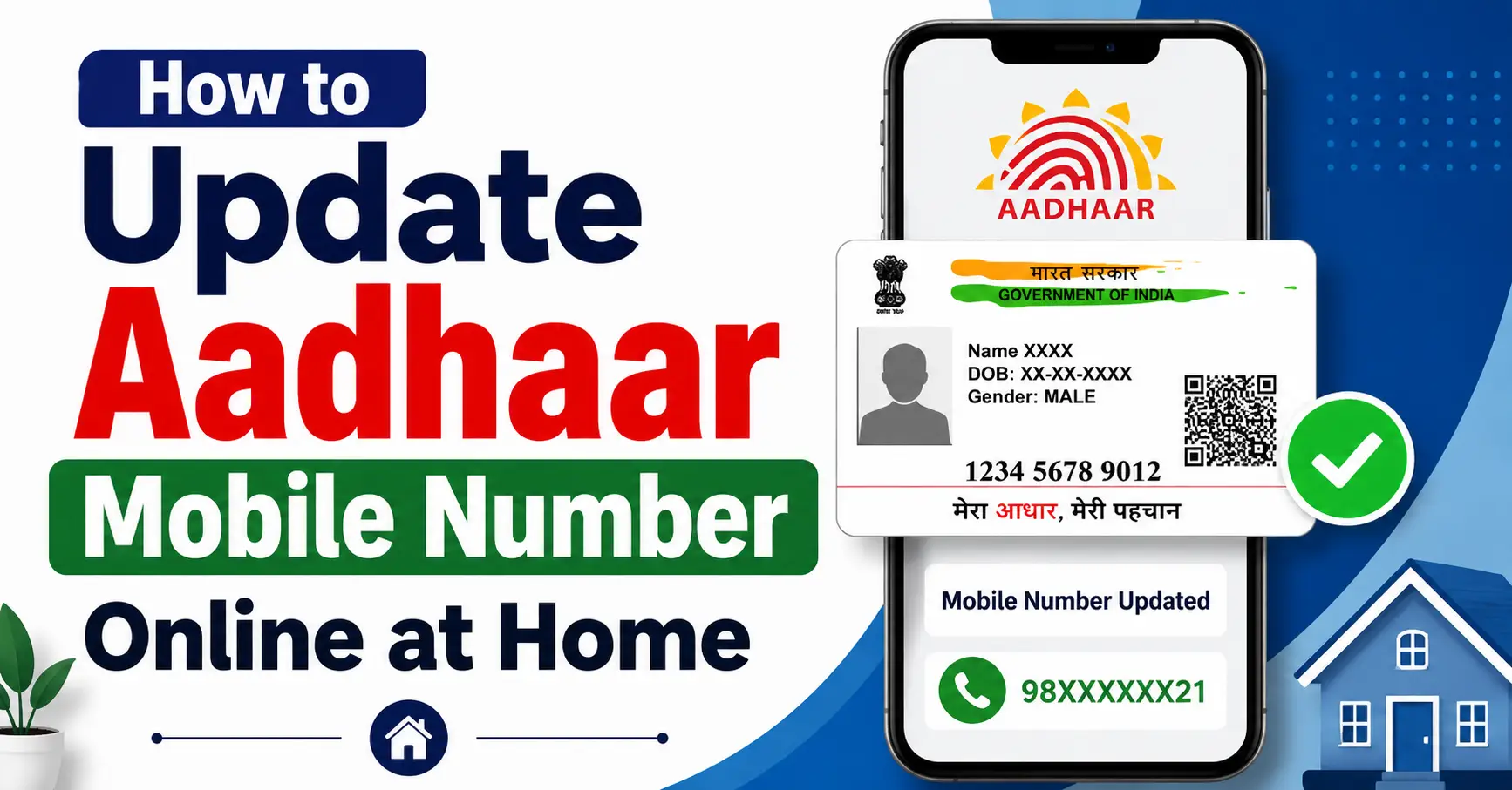 How to Update Aadhaar Mobile Number Online at Home