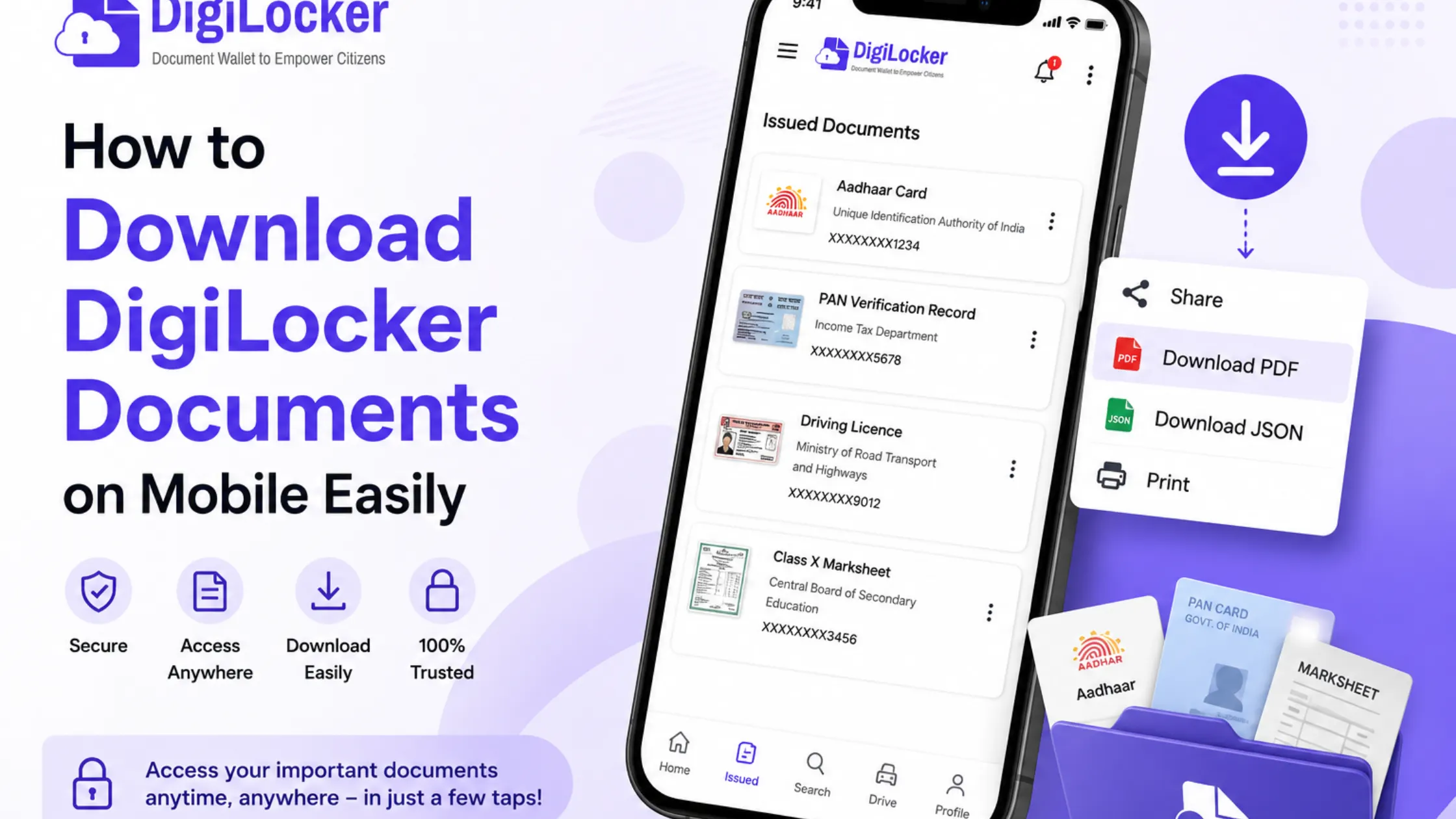 How to Download DigiLocker Documents on Mobile Easily